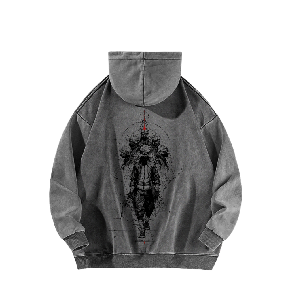 Naruto Casual Washed Hoodie 2509012972-Coordom