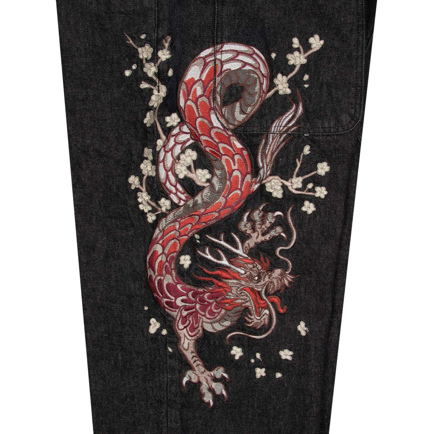 "yakuza" raw Denim black 01-Coordom
