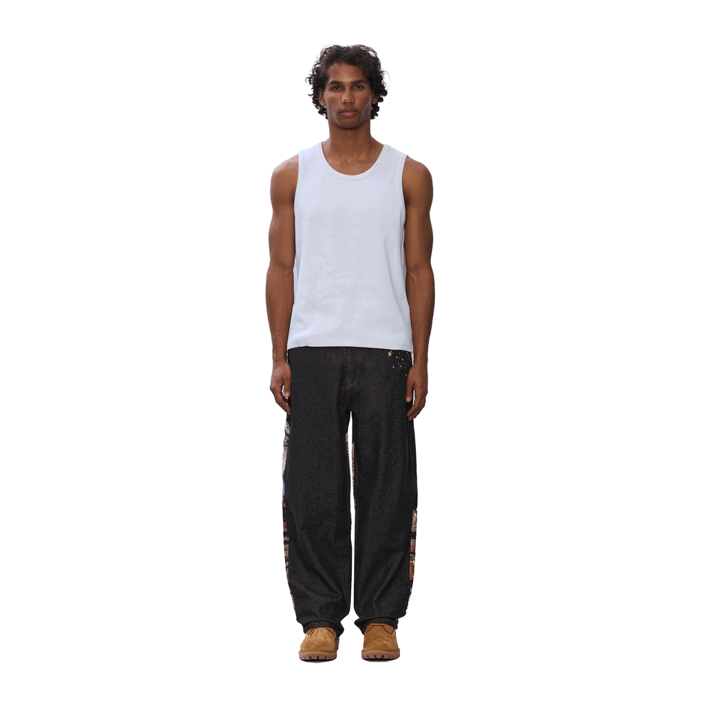 "sunset" black raw Denim-Coordom
