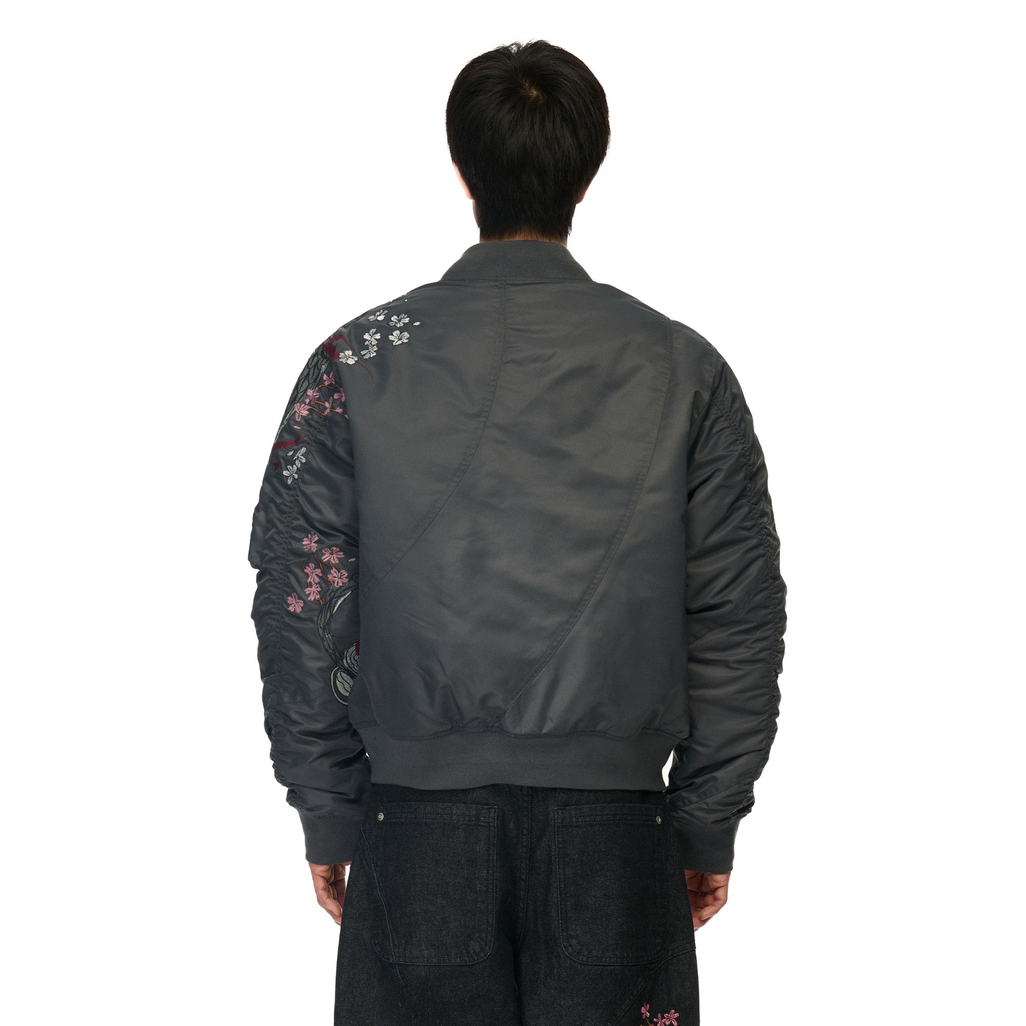 "yakuza v2" bomber Jacket dark grey-Coordom