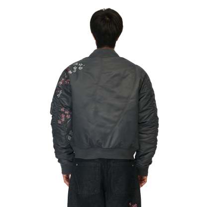 "yakuza v2" bomber Jacket dark grey-Coordom