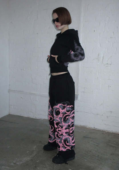 EUPHORIA PUFF PRINT OVERSIZED SET-Coordom