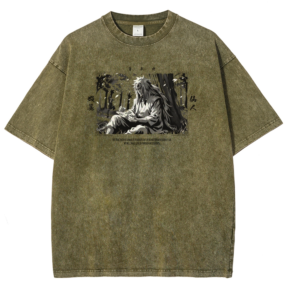 Jiraiya Unisex Fit Washed T-Shirt 2510008383-Coordom