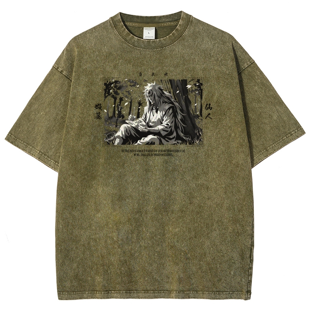 Jiraiya Unisex Fit Washed T-Shirt 2510008383-Coordom