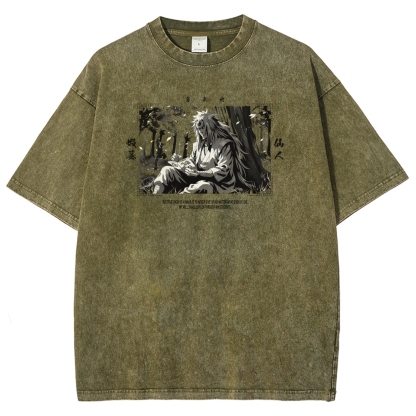 Jiraiya Unisex Fit Washed T-Shirt 2510008383-Coordom