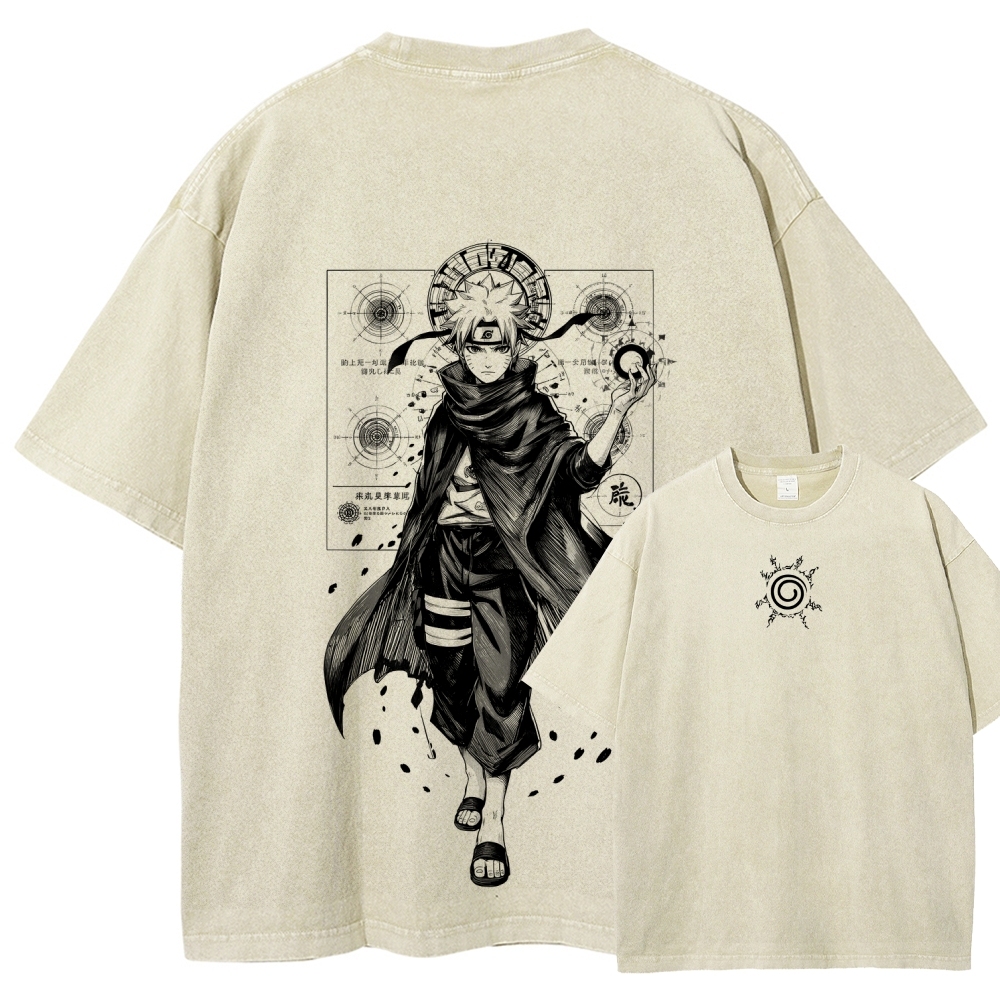 Naruto Unisex Fit Washed T-Shirt 2508017073-Coordom