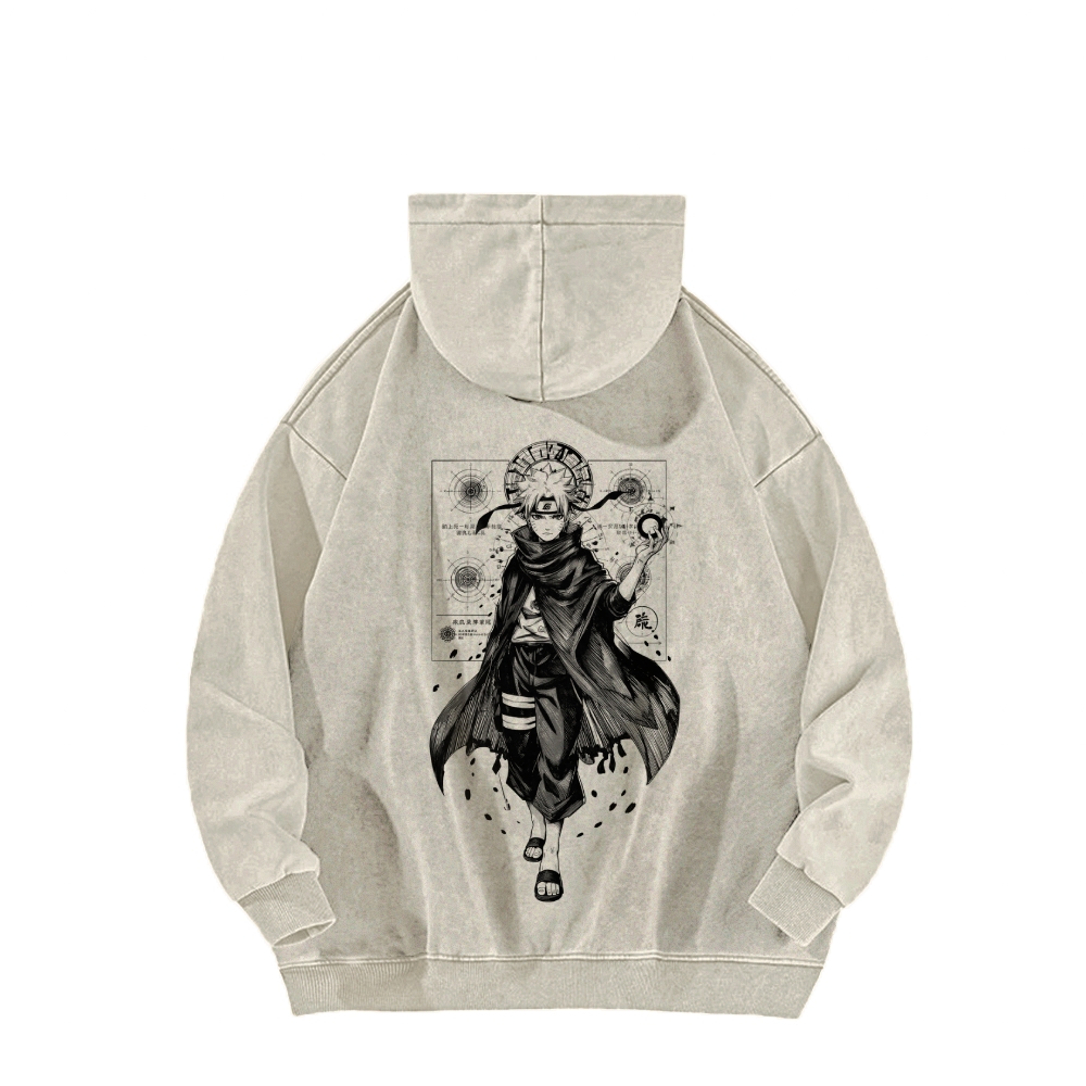 Naruto Casual Washed Hoodie 2509012969-Coordom
