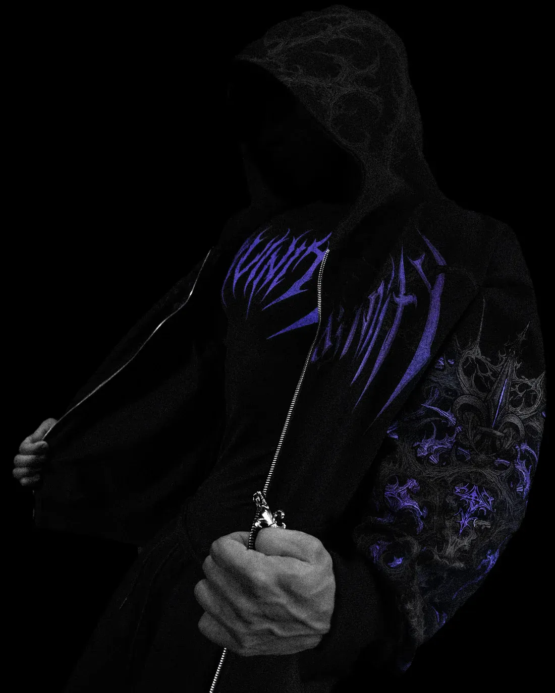 Heavenly Knight Oversized Zipup Hoodie-Coordom