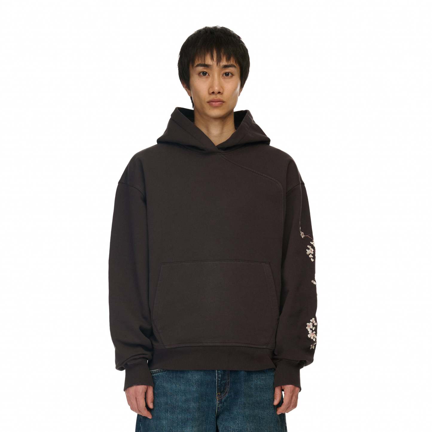 Yakuza Graphic Hoodie | Brown Streetwear Oversized Sweatshirt-Coordom