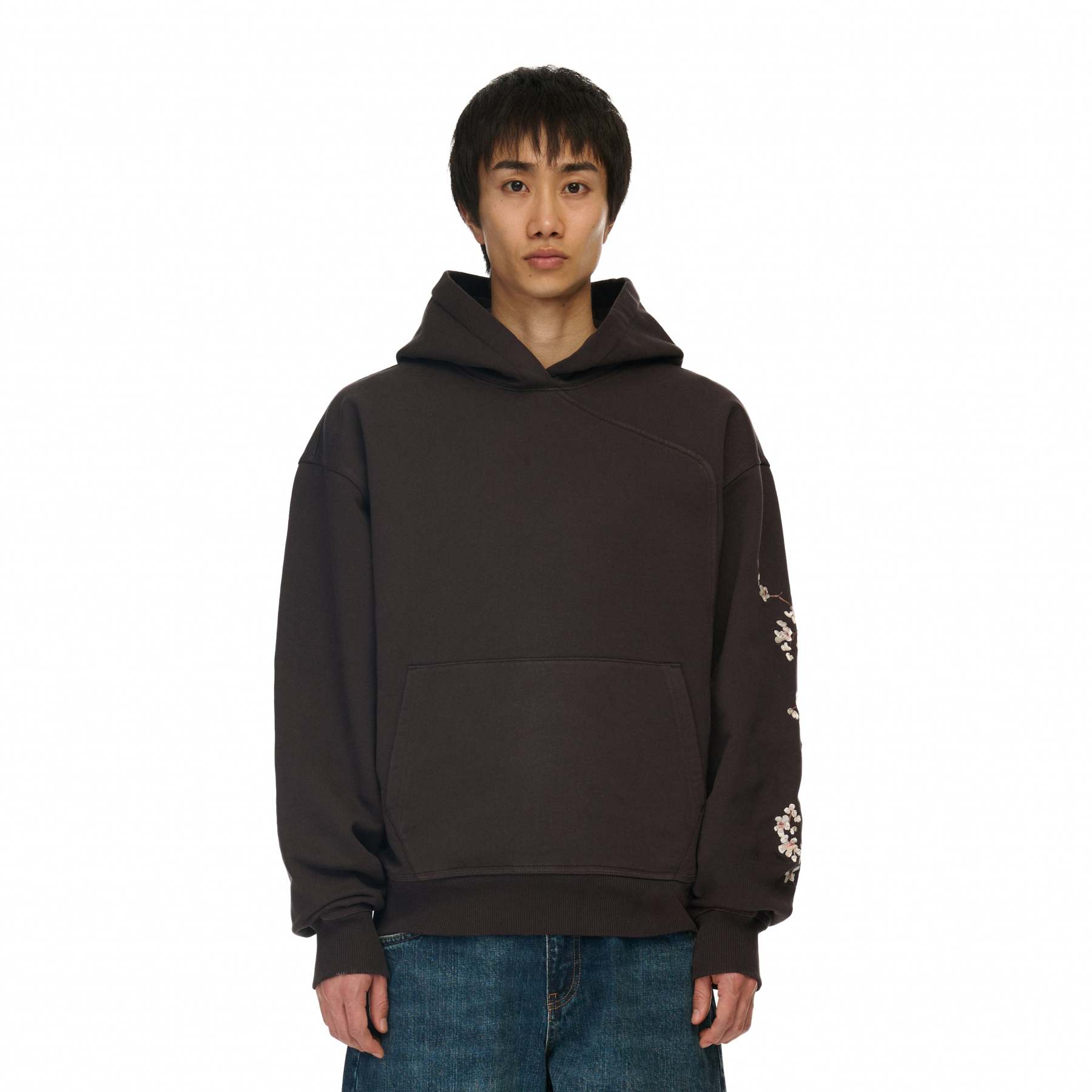 Yakuza Graphic Hoodie | Brown Streetwear Oversized Sweatshirt-Coordom