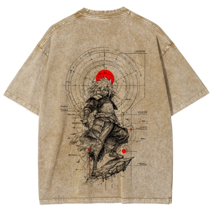 Naruto Unisex Fit Washed T-Shirt 2508017092-Coordom