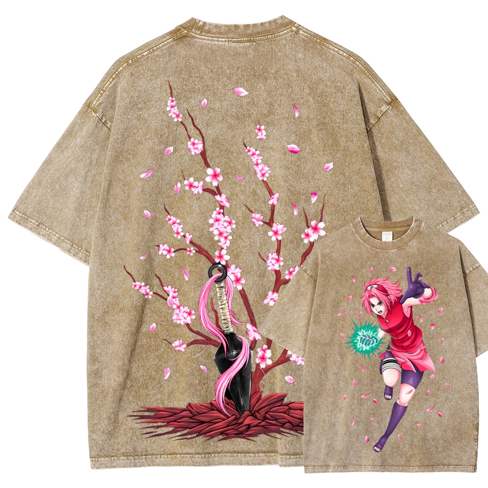 Naruto Unisex Fit Washed T-Shirt 2507030119-Coordom