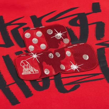 "dice" Hoodie red-Coordom