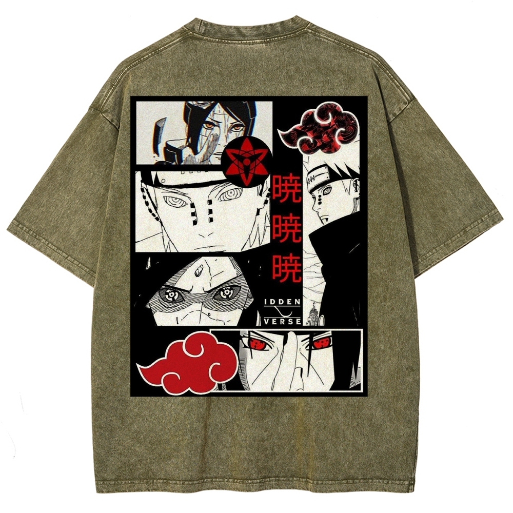 Naruto Unisex Fit Washed T-Shirt 2502003553-Coordom