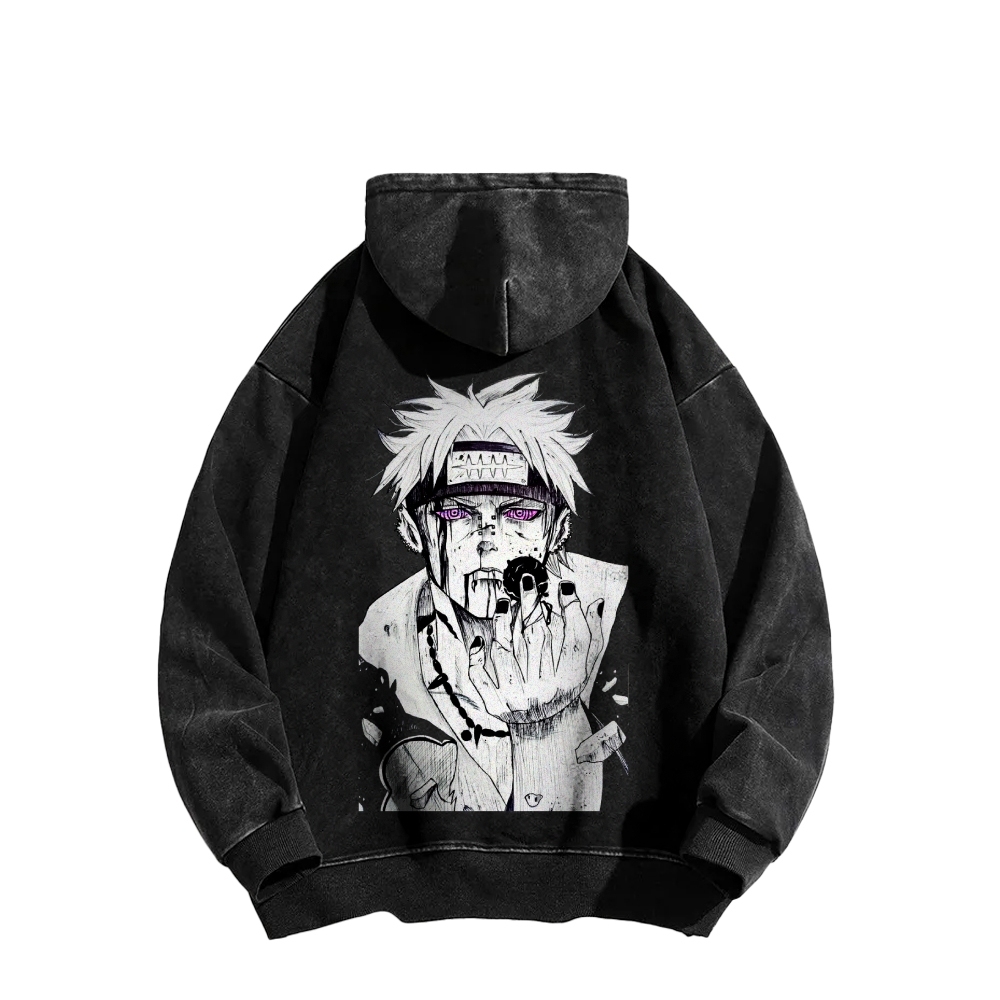 Naruto Casual Washed Hoodie 2509012973-Coordom