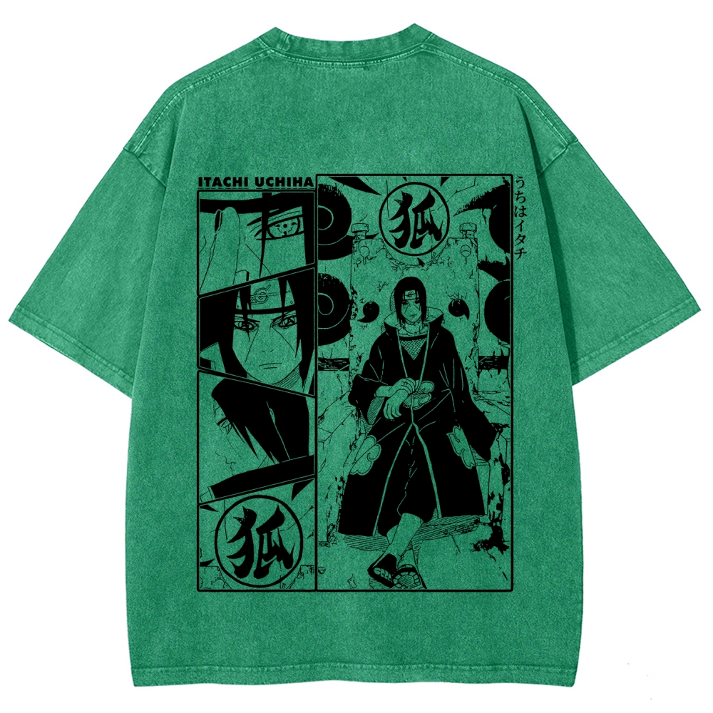 Naruto Unisex Fit Washed T-Shirt 2509012221-Coordom