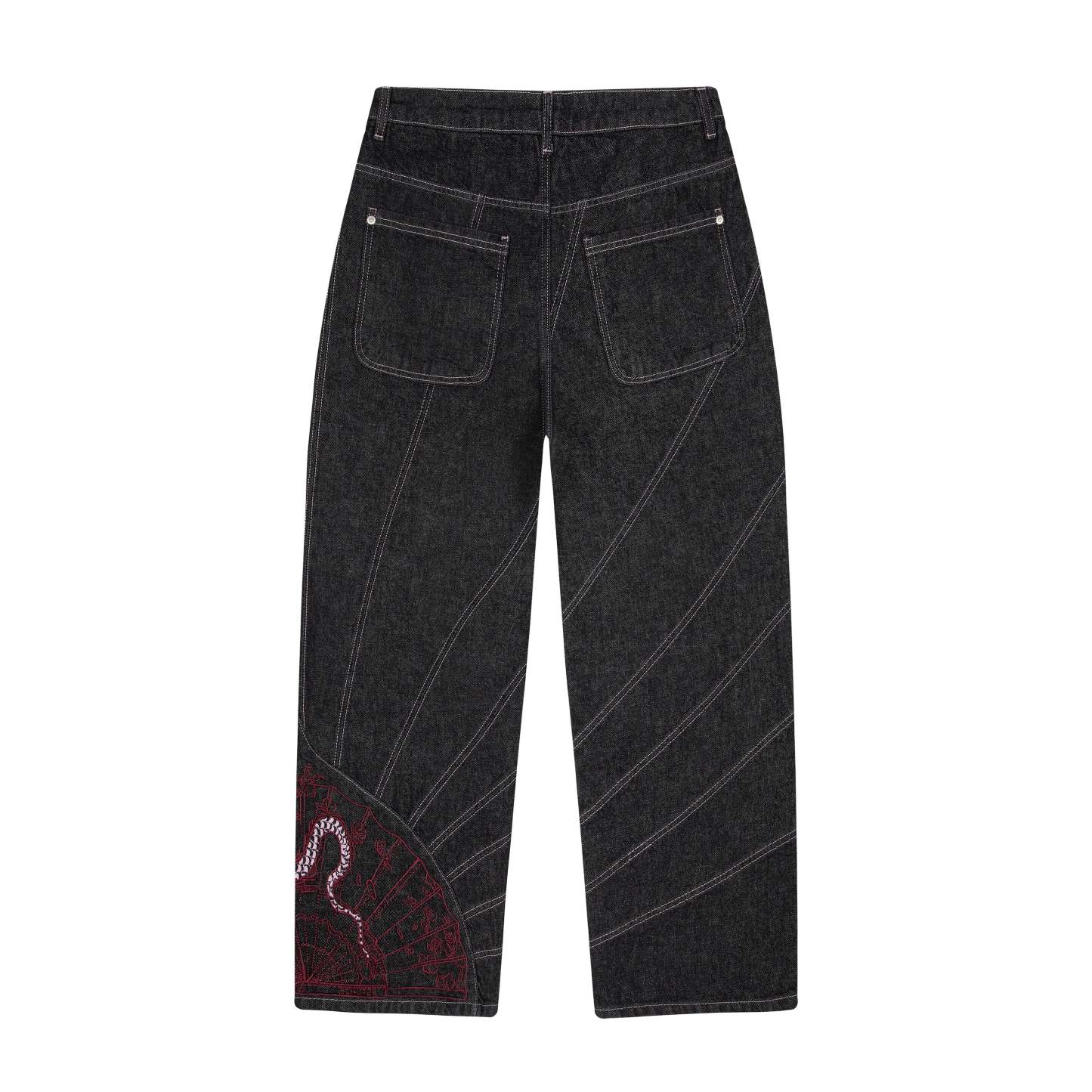 "yakuza" raw Denim black 03-Coordom