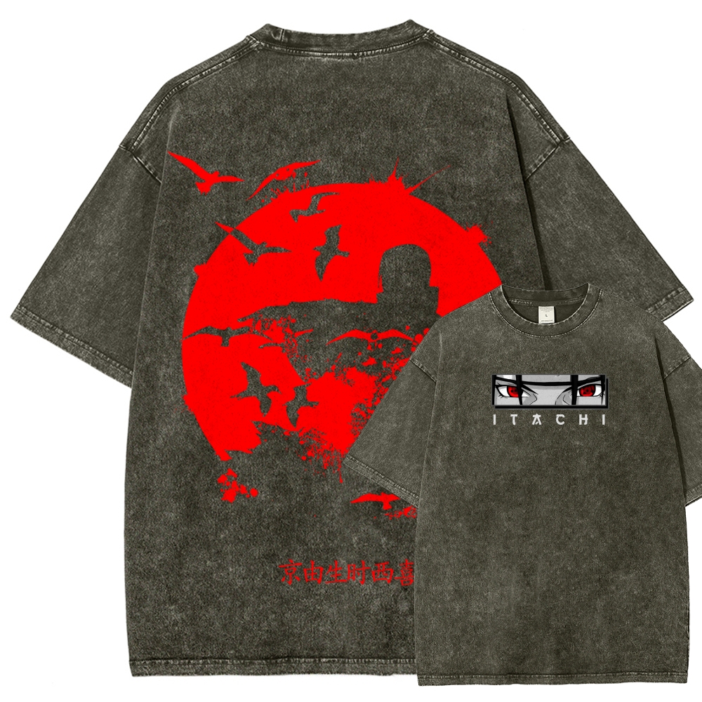Naruto Unisex Fit Washed T-Shirt 2508023392-Coordom