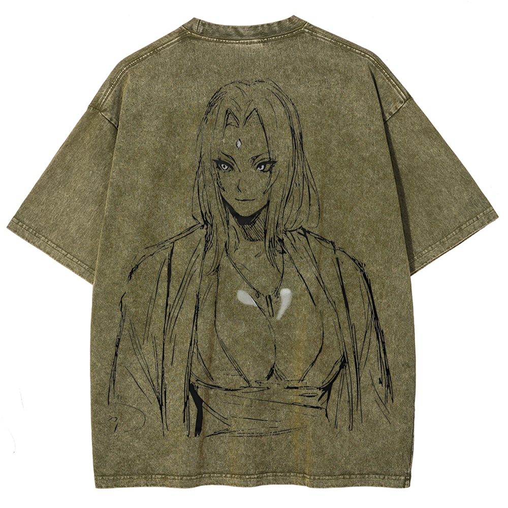 Naruto Unisex Fit Washed T-Shirt 2504009774-Coordom