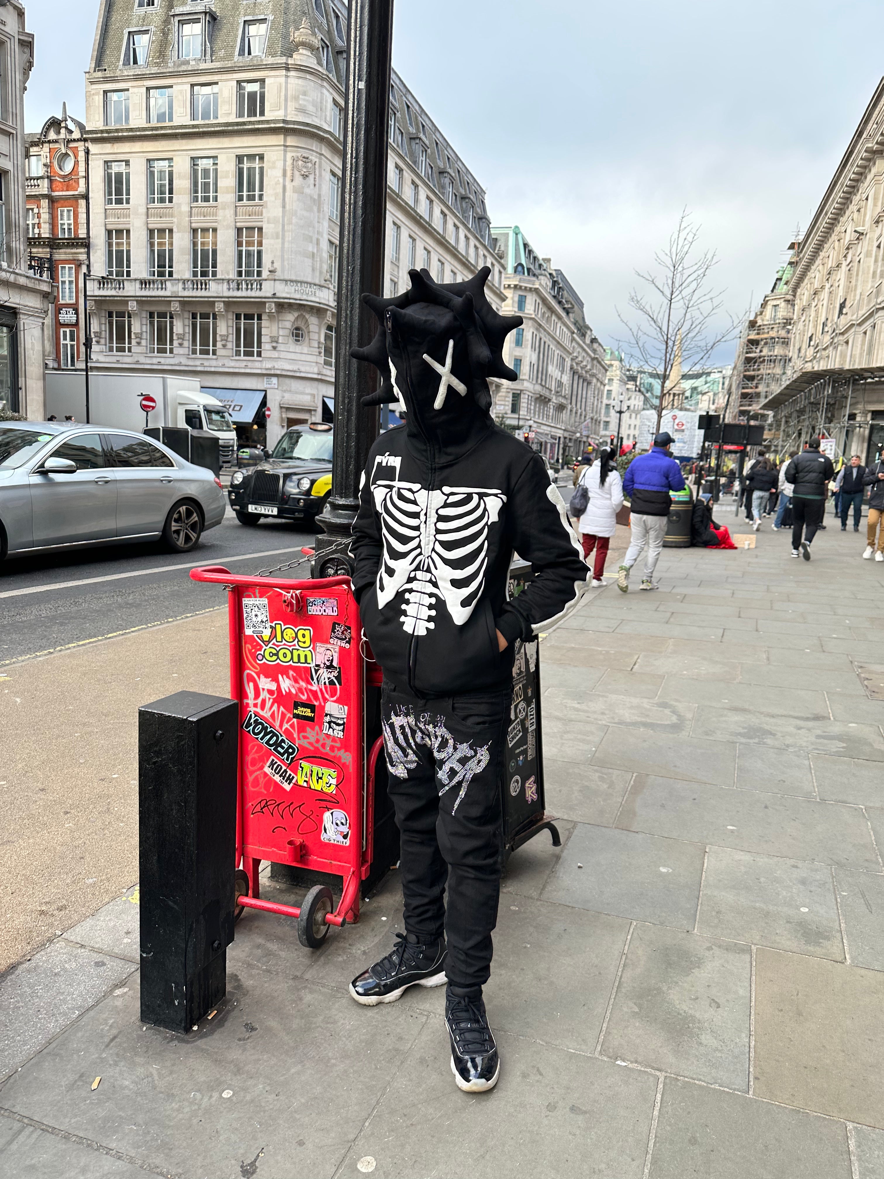 Skelly Hoodie - Black(Spot goods)-Coordom