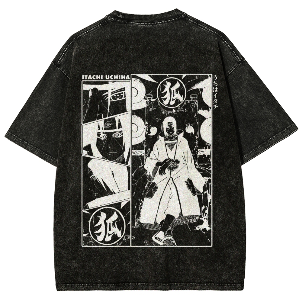Naruto Unisex Fit Washed T-Shirt 2509012221-Coordom