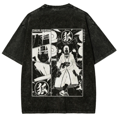 Naruto Unisex Fit Washed T-Shirt 2509012221-Coordom