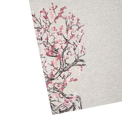 "blossom v3" ribbed T Shirt grey-Coordom