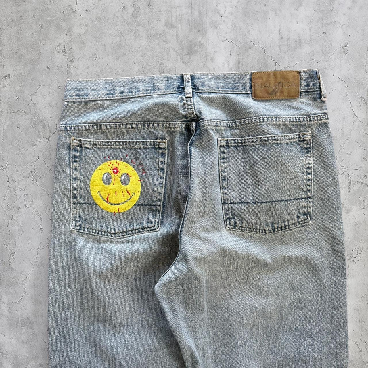 (36X30) Smiley shot baggy jeans-Coordom