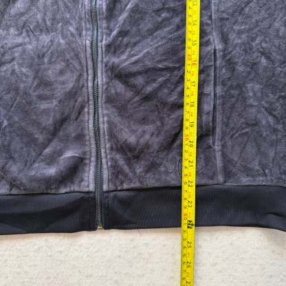 Juicy Couture navy Velour Tracksuit Set Hoodie & Drawstring Pants Size XL/M-Coordom