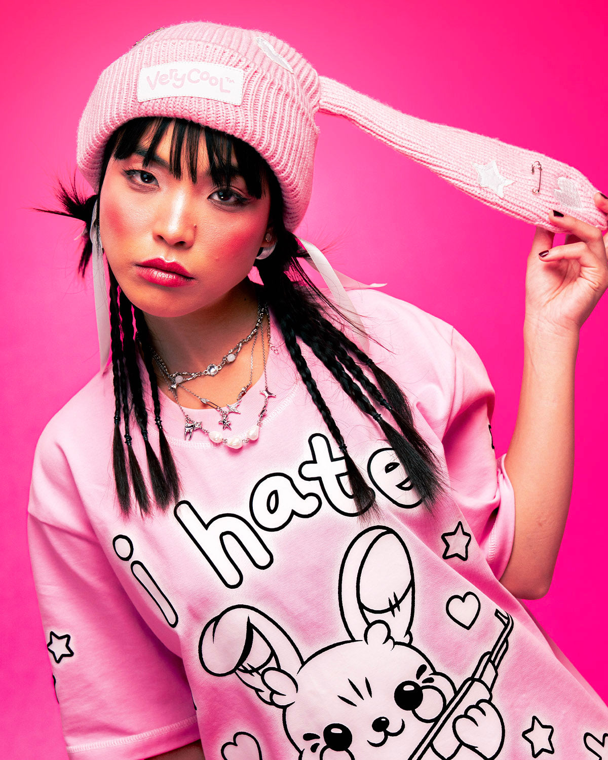  Pink Floppy Beanie-Coordom