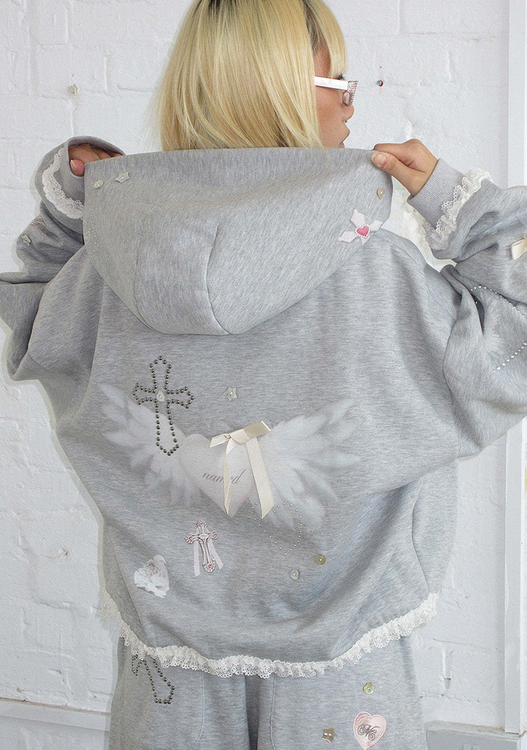 WHISPER ZIP HOODIE GREY MARL-Coordom