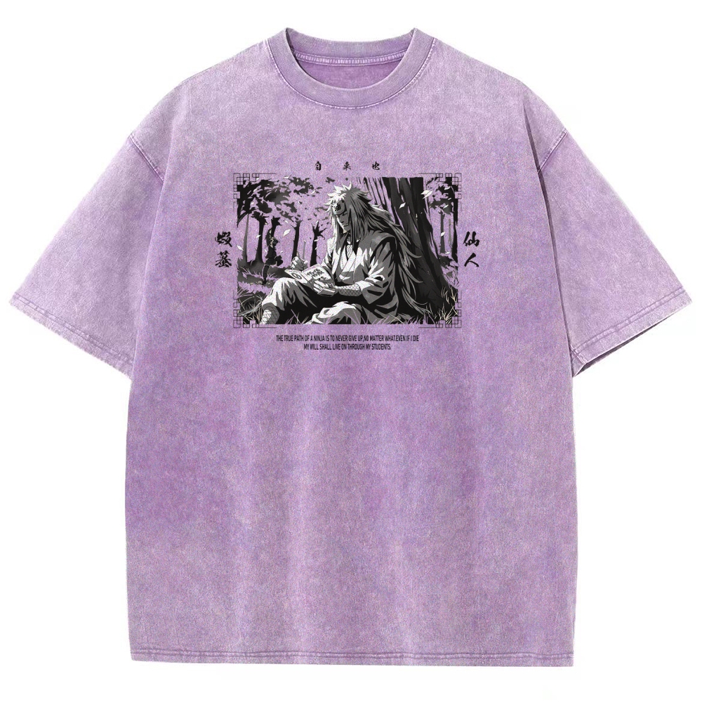 Jiraiya Unisex Fit Washed T-Shirt 2510008383-Coordom