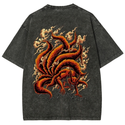 Naruto Unisex Fit Washed T-Shirt-Coordom