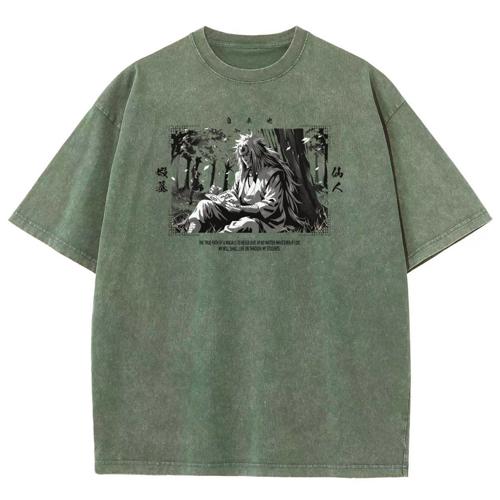 Jiraiya Unisex Fit Washed T-Shirt 2510008383-Coordom