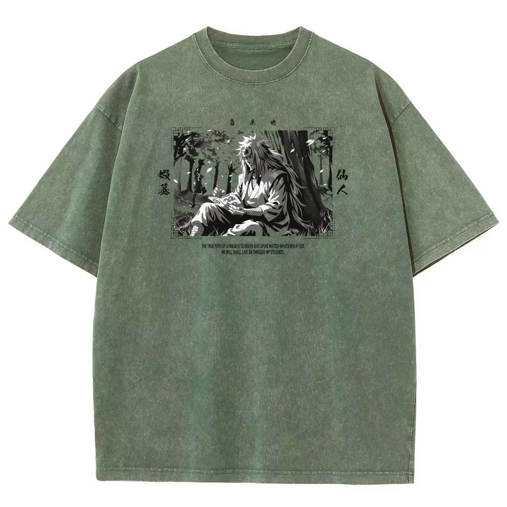 Jiraiya Unisex Fit Washed T-Shirt 2510008383-Coordom