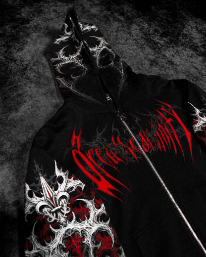 Heavenly Knight Oversized Zipup Hoodie-Coordom