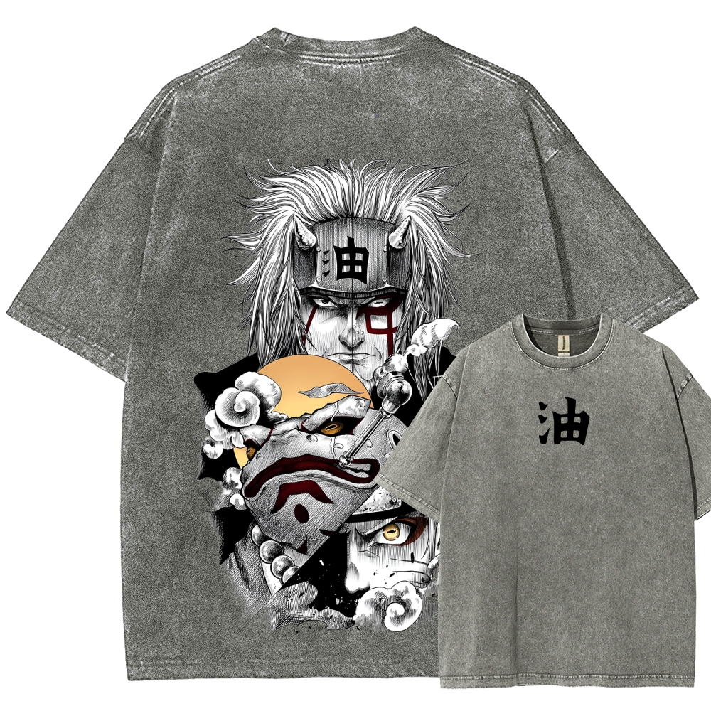 Naruto Unisex Fit Washed T-Shirt 2508017672-Coordom