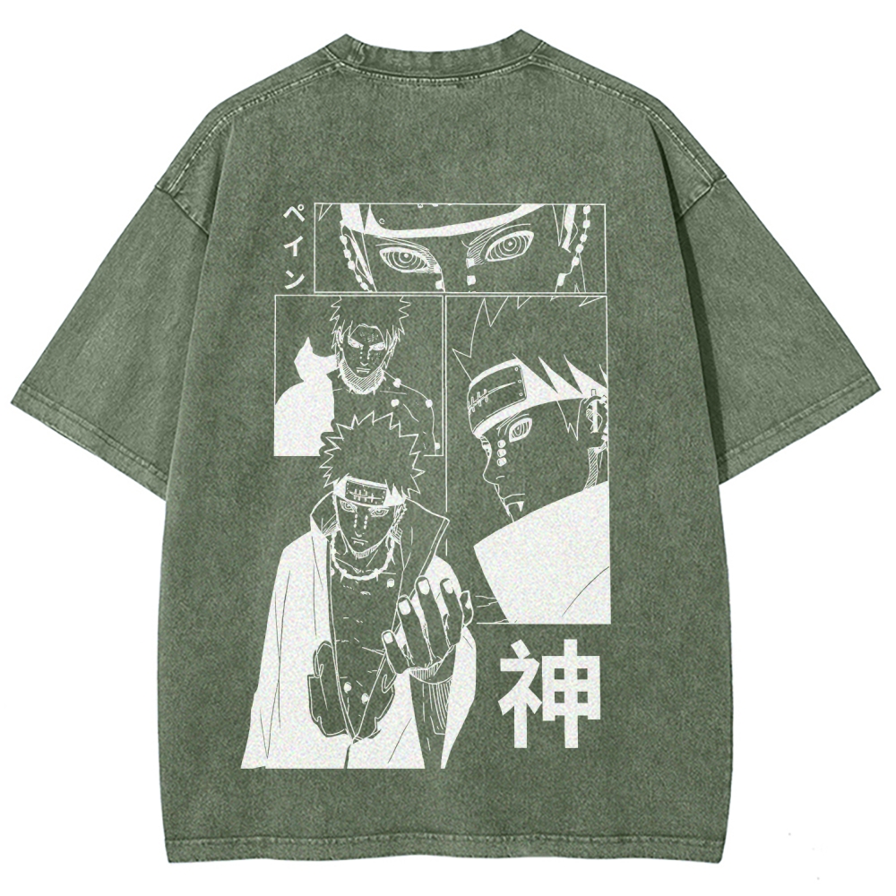 Naruto Unisex Fit Washed T-Shirt 2509012213-Coordom