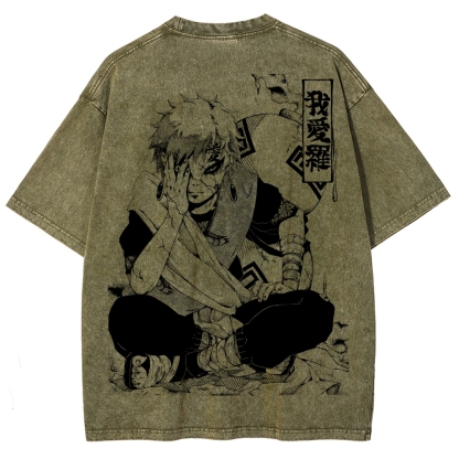 Naruto Unisex Fit Washed T-Shirt 2504014317-Coordom