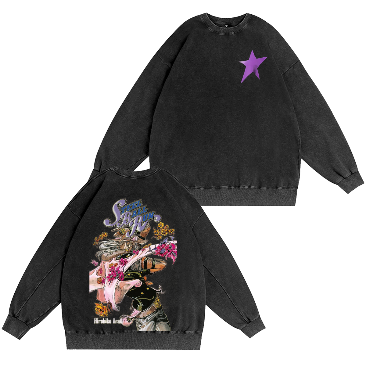 JoJo's Bizarre Adventure Washed T-shirt/Crewneck/Hoodie-Coordom