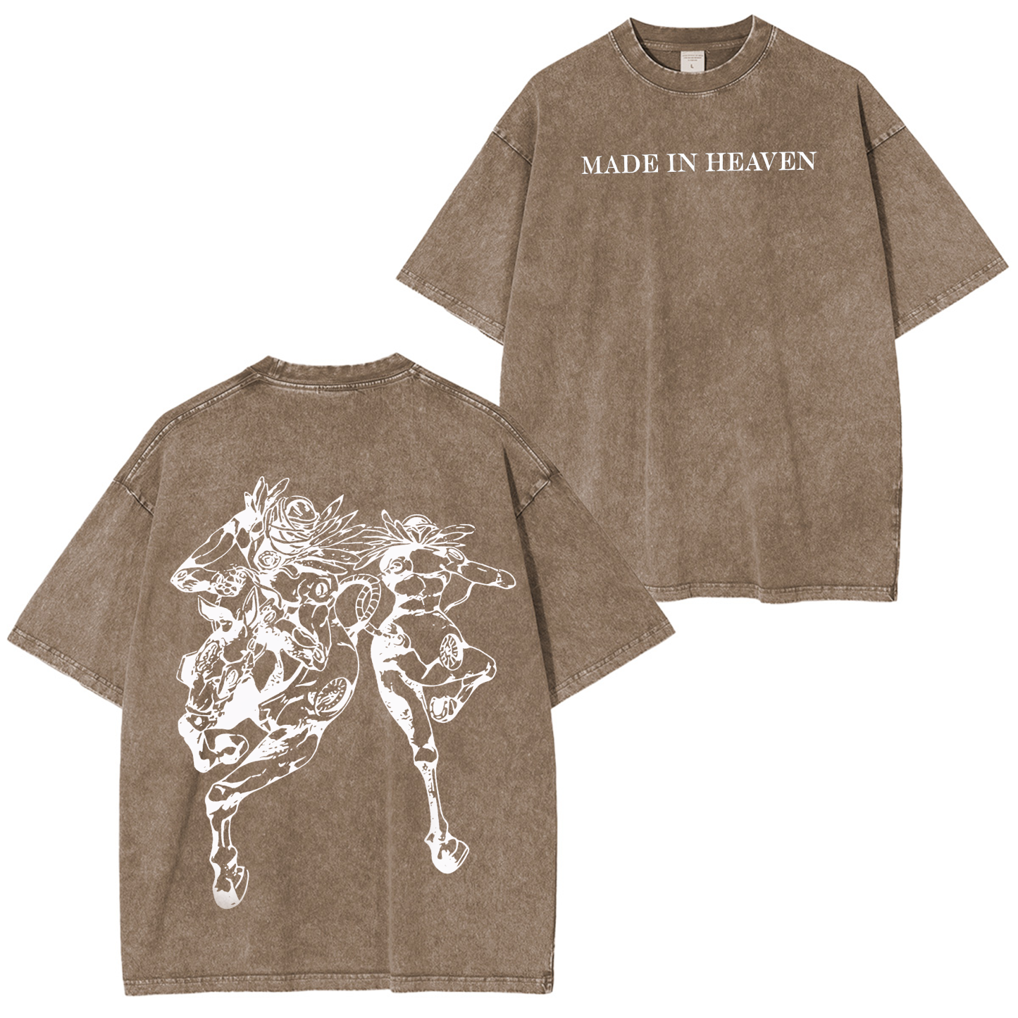 JoJo's Bizarre Adventure: Steel Ball Run Vintage Unisex Washed T-Shirt-Coordom