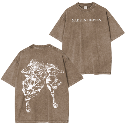 JoJo's Bizarre Adventure: Steel Ball Run Vintage Unisex Washed T-Shirt-Coordom