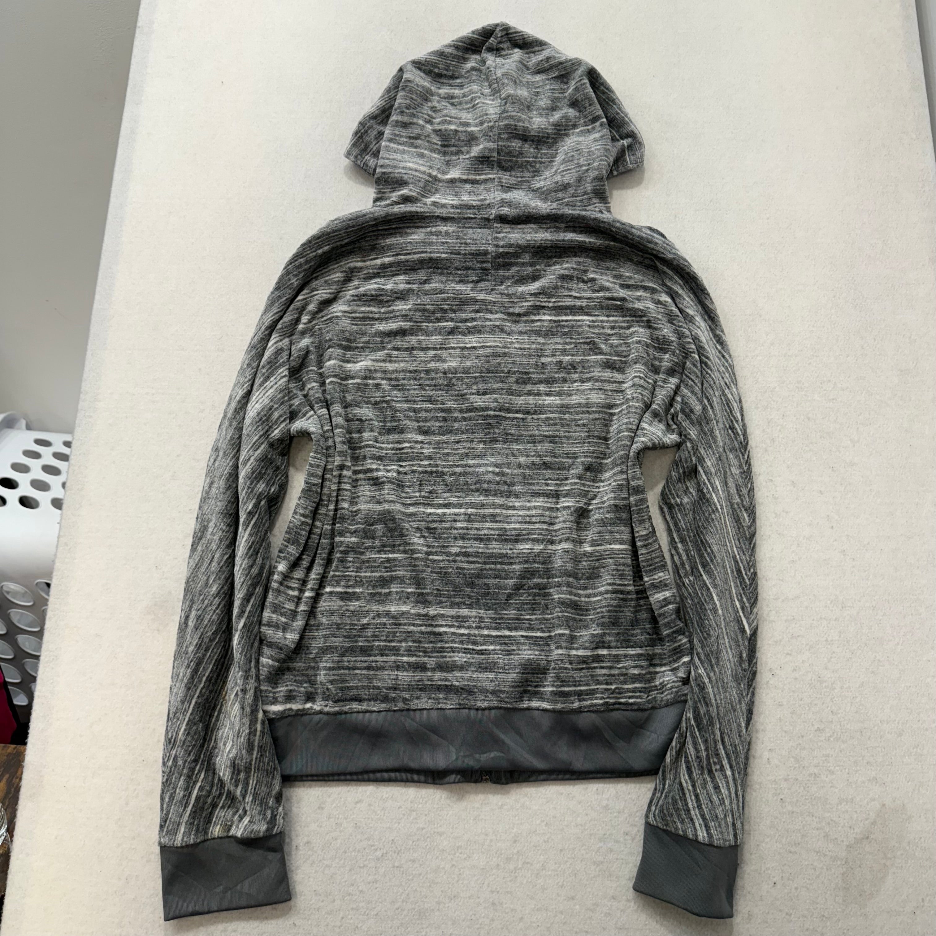 Juicy Couture Women's Gray Space-Dye Velour Track Jacket Casual Y2k Size XL-Coordom