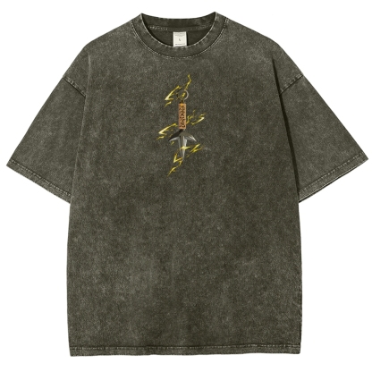 Naruto Unisex Fit Washed T-Shirt 2507030107-Coordom