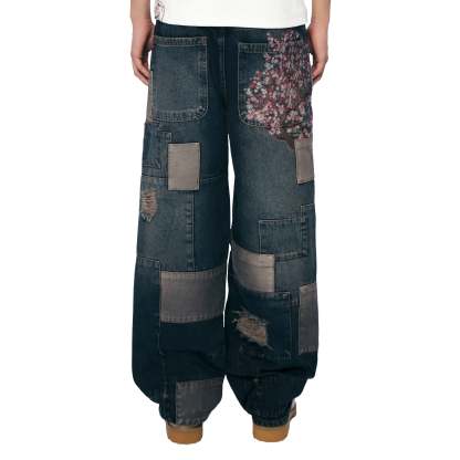 "blossom v2" patchwork Denim dark indigo-Coordom