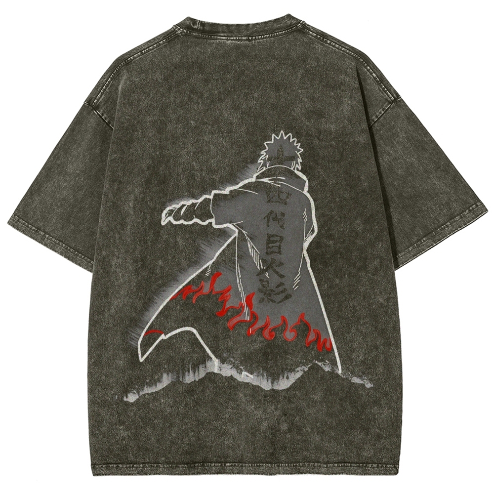 Naruto Unisex Fit Washed T-Shirt 2508023596-Coordom