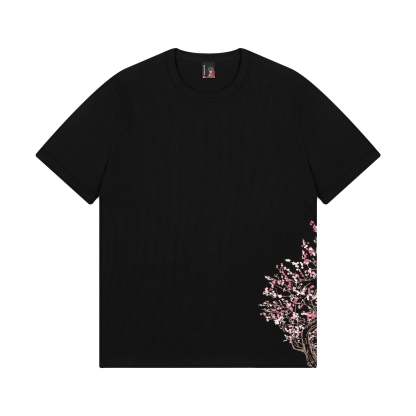 "blossom v3" ribbed T Shirt black-Coordom