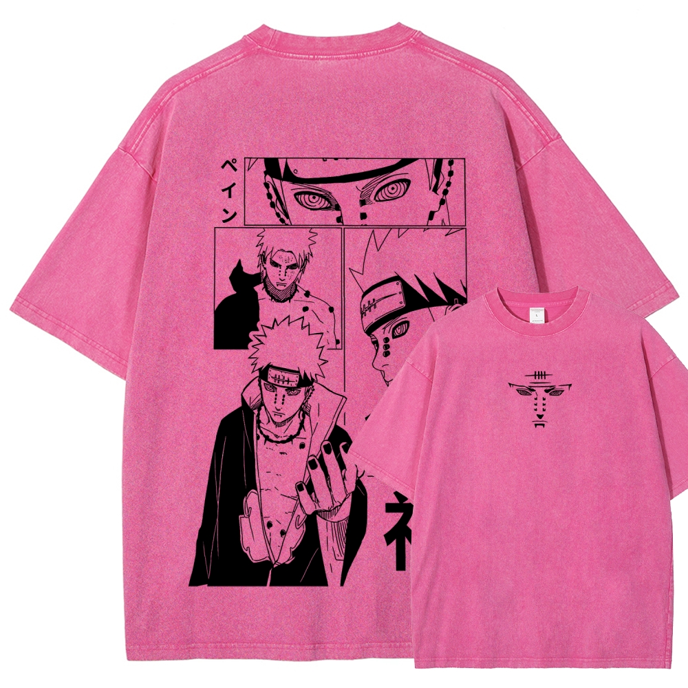 Naruto Unisex Fit Washed T-Shirt 2509012213-Coordom