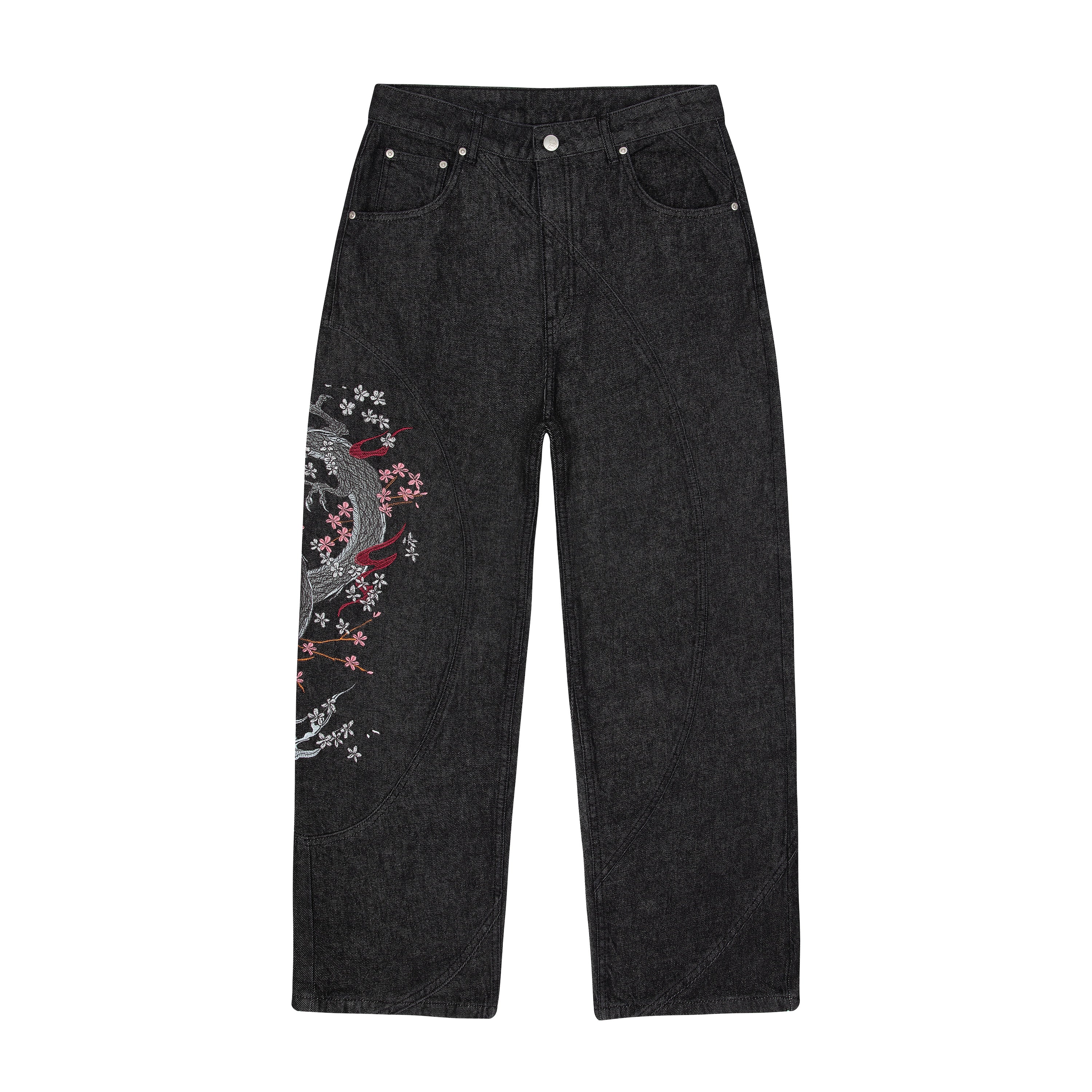 "yakuza" raw Denim black 02-Coordom