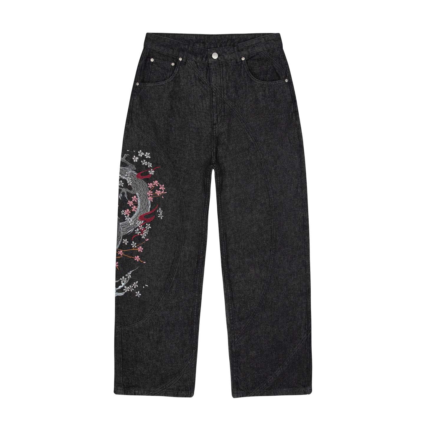 "yakuza" raw Denim black 02-Coordom
